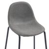 vidaXL Set da Bar 5 pz in Tessuto Grigio Talpa