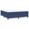 vidaXL Struttura Letto a Rete a Molle Blu 180x200 cm in Tessuto