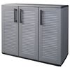 vidaXL Armadio da Giardino Grigio e Nero 102x37x84 cm in PP