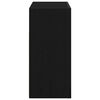 vidaXL Credenza Rovere Nero 80 x 35 x 75 cm Legno multistrato