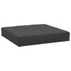 vidaXL Cuscino per Pallet Nero 60x60x8 cm in Tessuto