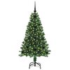 vidaXL Albero di Natale artificiale con 150 LED Verde 120 cm