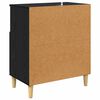 vidaXL Sideboards 2 pcs Rovere Nero 60 x 35 x 70 cm Legno multistrato