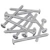 vidaXL Viti per mobili 12 pz Argento M6 x 85 mm Acciaio