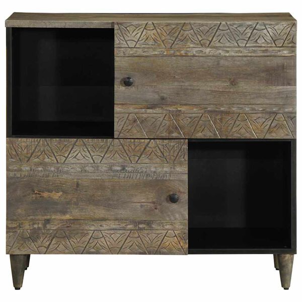 vidaXL Credenza 80x33x75 cm in Legno Massello di Mango