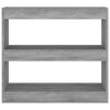 vidaXL Libreria/Divisorio Grigio Sonoma 80x30x72 cm