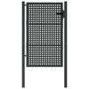 vidaXL Cancello da Giardino Antracite 100x150 cm in Acciaio