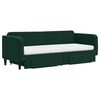vidaXL Divano Letto Estraibile Cassetti Verde Scuro 80x200cm Velluto