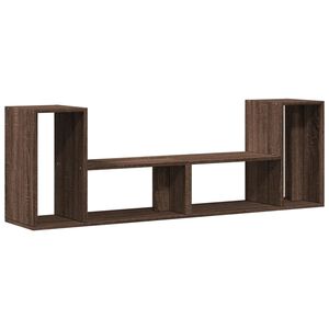 VidaXL Mobile TV Retrò 2 Cassetti 2 Ripiani - Legno Massello Di Acacia, Gambe In Ferro, 140x30x45 Cm, Marrone