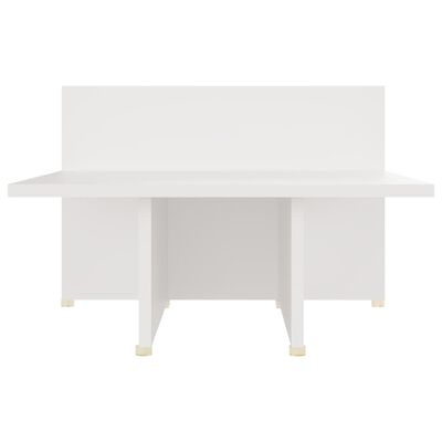 vidaXL Tavolino da Salotto Bianco 111,5x50x33 cm in Legno Multistrato