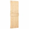 vidaXL Porta Scorrevole con Set Hardware 70x210 cm Legno Massello Pino