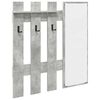 vidaXL Appendiabiti a muro A parete Grigio cemento 100 x 10 x 100 cm