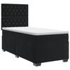 vidaXL Letto box spring con materasso Nero 80 x 200 cm Velluto