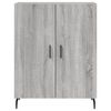 vidaXL Credenza Grigio Sonoma 69,5x34x180 cm in Legno Multistrato