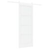 vidaXL Porta scorrevole Bianco 78 x 202 cm Pino massello
