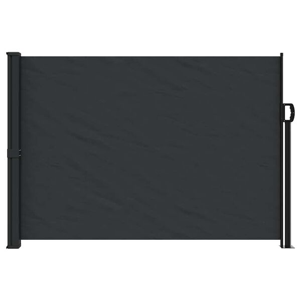 vidaXL Tenda da Sole Laterale Retrattile Nera 140x300 cm