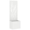 vidaXL Schermo per privacy in giardino Traforo Bianco 50 x 150 cm