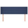 vidaXL Testiera ad Orecchio Blu 147x16x78/88cm in Tessuto