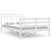vidaXL Giroletto Bianco in Legno Massello 120x200 cm
