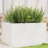 vidaXL Fioriera da Giardino Bianca 90x60x45,5cm Legno Massello di Pino