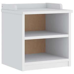 vidaXL Panca da Corridoio SANDNES Bianca 45x40x50 cm in Legno di Pino