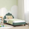 vidaXL Struttura letto bambini con testata Verde Mare 80 x 160 cm