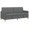 vidaXL Divano con Storage Grigio Scuro 192 x 78 x 87 cm Poliestere