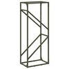 vidaXL Rastrelliera per Legna da Ardere Verde Oliva 40x25x100 cm