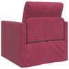 vidaXL Divano letto Rosso Vino 74 x 77 x 81 cm Velluto