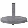 vidaXL Base per ombrellone Aspetto Legno Grigio Scuro 48 x 48 x 32 cm