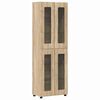 vidaXL Set mobile TV con porta FLORIN Rovere Sonoma Legno multistrato