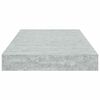 vidaXL Scaffali a Parete 4 pz Grigio Cemento 40x23x3,8 cm in MDF