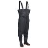 vidaXL Wader con Stivali e Cintura Nero Taglia 38