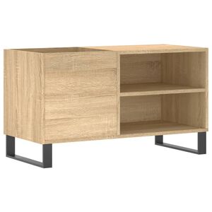 vidaXL Mobile Porta Dischi Rovere Sonoma 85x38x48 cm Legno Multistrato