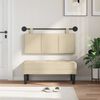 vidaXL Testata appesa Montaggio a parete Crema 110 x 55 x 5 cm Tessuto