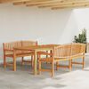 vidaXL Set da Pranzo per Giardino 3 pz in Legno Massello di Teak