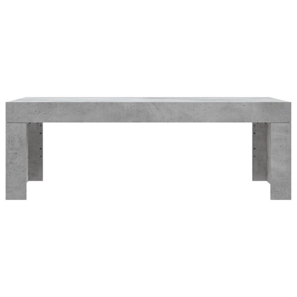vidaXL Tavolino Salotto Grigio Cemento 102x50x36 cm Legno Multistrato