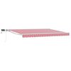 vidaXL Cornice per Tenda Manuale con LED Rosso e Bianco 4 &times; 3 m