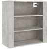 vidaXL Mobile a Parete Grigio Cemento 80x33x80 cm in Legno Multistrato