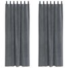 vidaXL Tende oscuranti 2 pcs Grigio chiaro 140 x 245 cm Velluto
