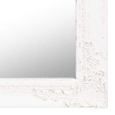 vidaXL Specchio Autoportante Bianco 40x160 cm