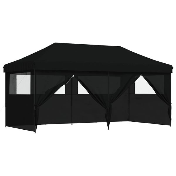 vidaXL Tenda Party Nero 292 x 580 x 315 cm Tessuto Oxford