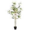 vidaXL Albero di Bamb&ugrave; Verde 55 x 16 x 150 cm Tessuto e Bamb&ugrave;