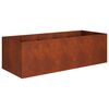 vidaXL Vaso da giardino Ruggine 200 x 80 x 60 cm Acciaio Corten