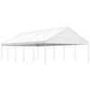 vidaXL Gazebo con Tetto Bianco 11,15x5,88x3,75 m in Polietilene