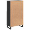 vidaXL Credenza Nero 60 x 36 x 110 cm Legno multistrato
