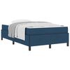 vidaXL Letto a molle Blu 120 x 200 cm Tessuto