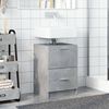 vidaXL Mobile Lavabo Grigio Cemento 80x33x60 cm in Legno Multistrato