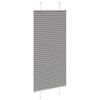 vidaXL Tenda Plissettata Antracite 55x100 cm Larghezza Tessuto 54,4 cm