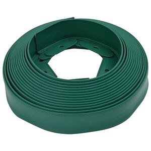 vidaXL Bordure per prato Verde 1000 x 4 x 5 cm Plastica